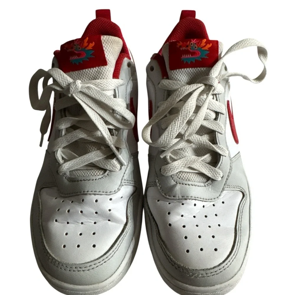 Nike Red and White Athletic Shoes